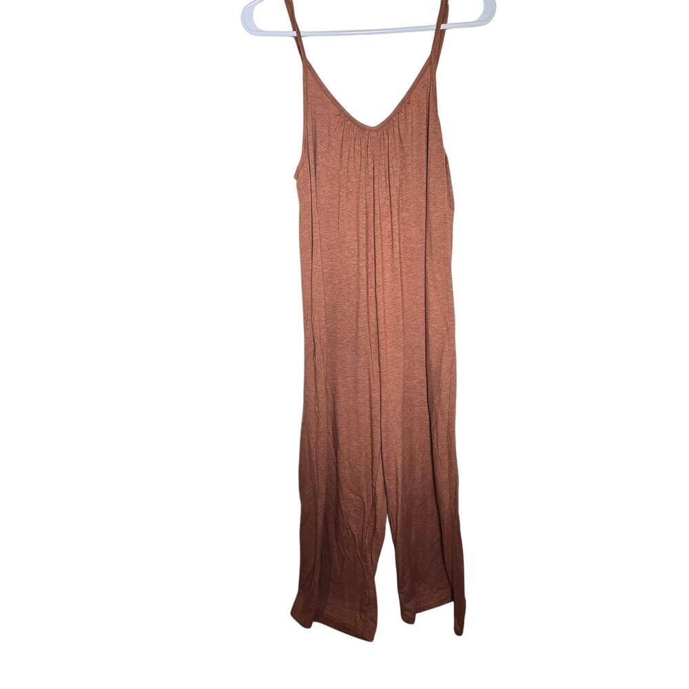 Flowy Wide Leg Jumper Lightweight, Stretchy Adjustable at Shoulders Orange Lg - Picture 2 of 9